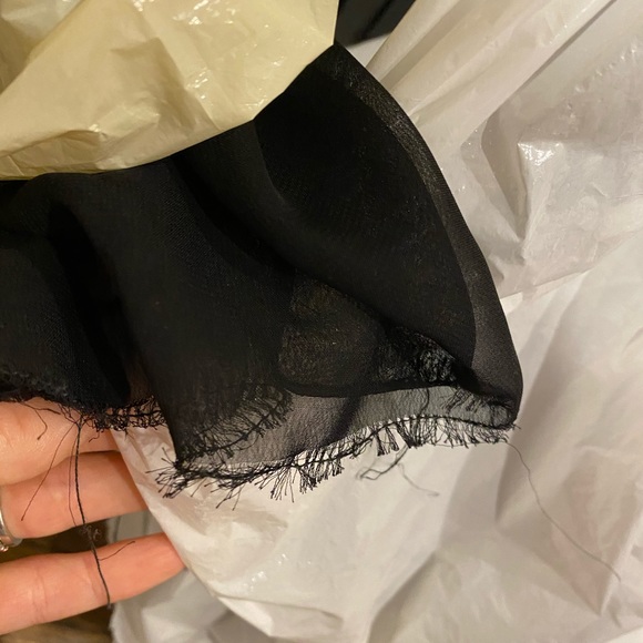 Long black chiffon dress - Picture 7 of 7